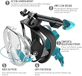 G2RISE SN01 Full Face Snorkel Mask with Detachable Camera Mount view 2