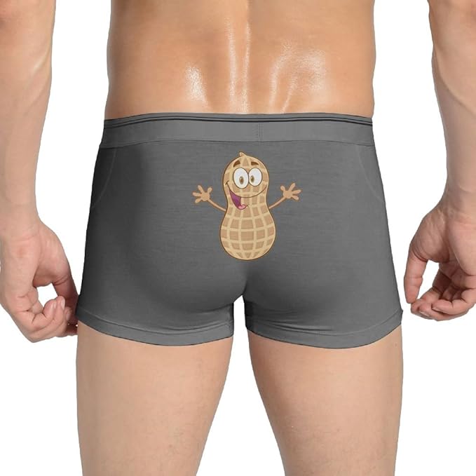 Ngxiuquq Men Peanuts With Open Arms Soft Ash Briefs XL Classic Brief