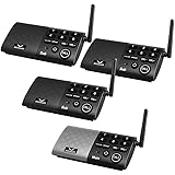 Hosmart Full Duplex Wireless Intercom System Real Time, Two -Way Communication, with DECT_6.0 Technology for Home and Office，