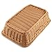 Bread Basket, Yamix Rectangle Imitation Rattan Bread Basket ,Food Serving Baskets,Restaurant Serving/Diplay Baskets For Fruit Food Vegetables - Dark Brown