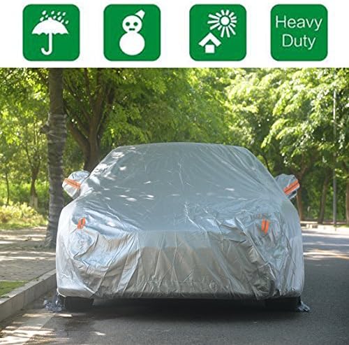 TeslaHome Waterproof All Weather Tesla Car Cover, Indoor and Outdoor Sun UV Rain Snow Dust Car Protective Cover for Tesla (For Model S)
