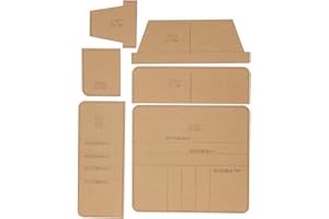 ZDETGU Acrylic Wallet Template for Leather Crafting Transparent DIY to Professional Wallets At Home