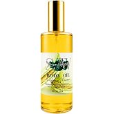 SJW Luxe Collections Skin Barrier Repair Body Oil &ndash; 4 oz | Pistachio Macaron Scent | Nourishing Hemp Seed, Grapeseed, Jojoba &amp; Pomegranate Oils | Deep Hydration for Dry, Sensitive Skin | Non-Greasy