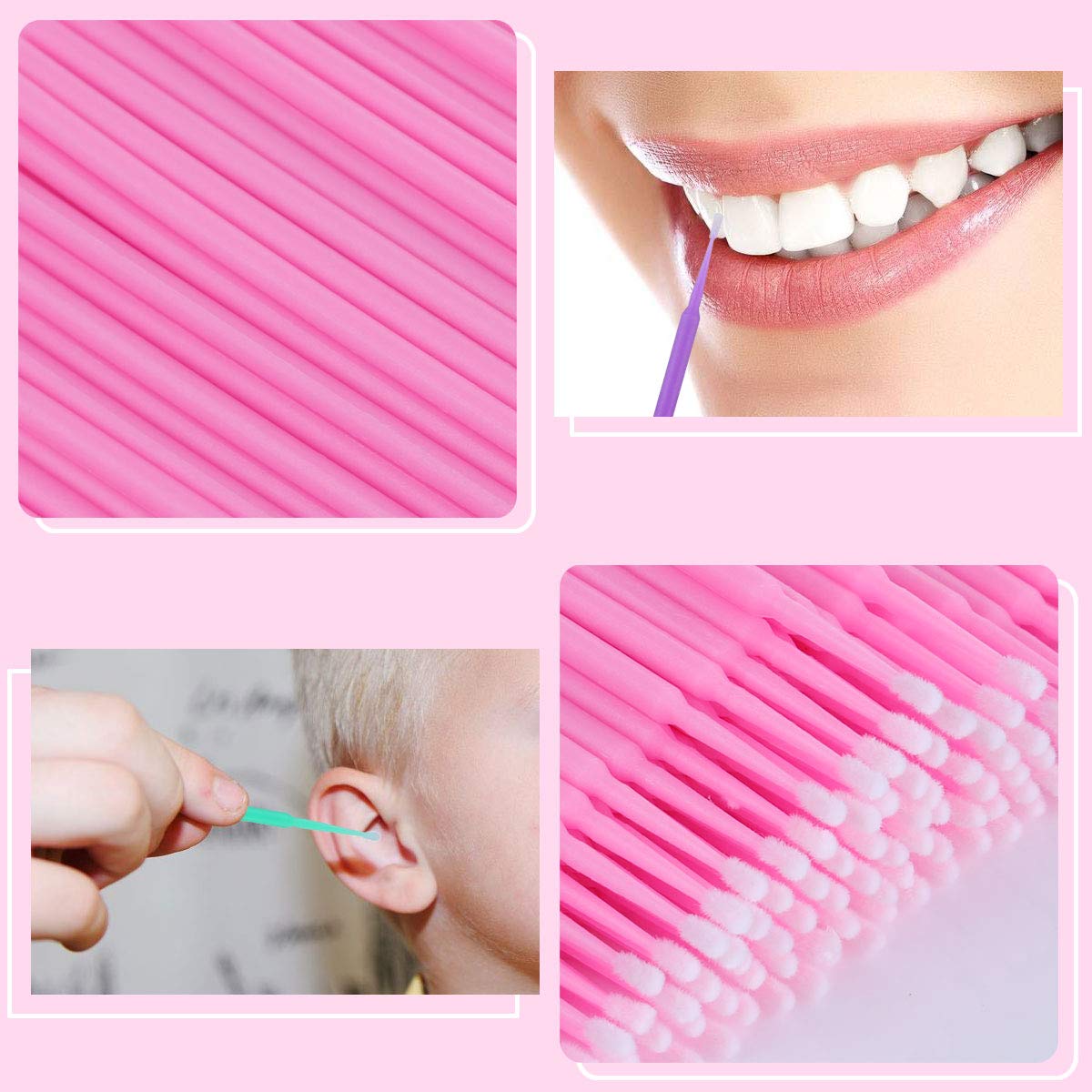 500 Pcs Micro Applicator Brush Disposable Eye Lashes Mascara Wands for Eyelash Extension Tbestmax: Beauty