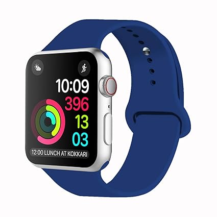 iDon Smart Watch Sport Band, Soft Silicone Replacement Sports Band compatible for Apple Watch Band 38mm 2017 Series 3 Series 2 Series 1 All ...