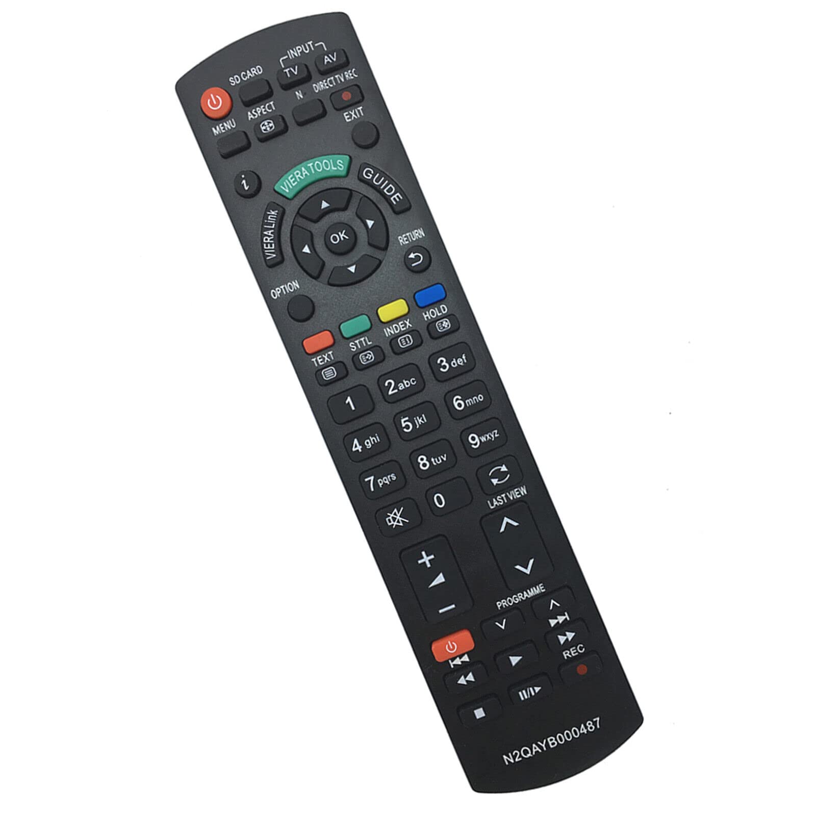 VINABTY N2QAYB000487 Replace Remote Control Fit for Panasonic TV H-42LRG20E,TX-L19E3B,TX-L22X20B,TX-L24C3B,TX-P50X20E,TX-L26X20B N2QAYB000490 N2QAYB000354
