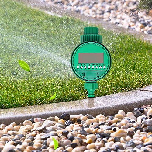 Faucet Timer, Automatic Watering Controller Timer Electronic Garden Solenoid Valve Sprinkler (1-16 Set Programs) - JVR HE37
