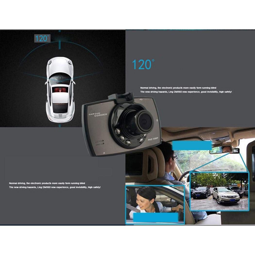 Mositto G30 1080P Car Dash Camera Car DVR 150 Degree Wide Angle Driving Recorder in-Visor Video