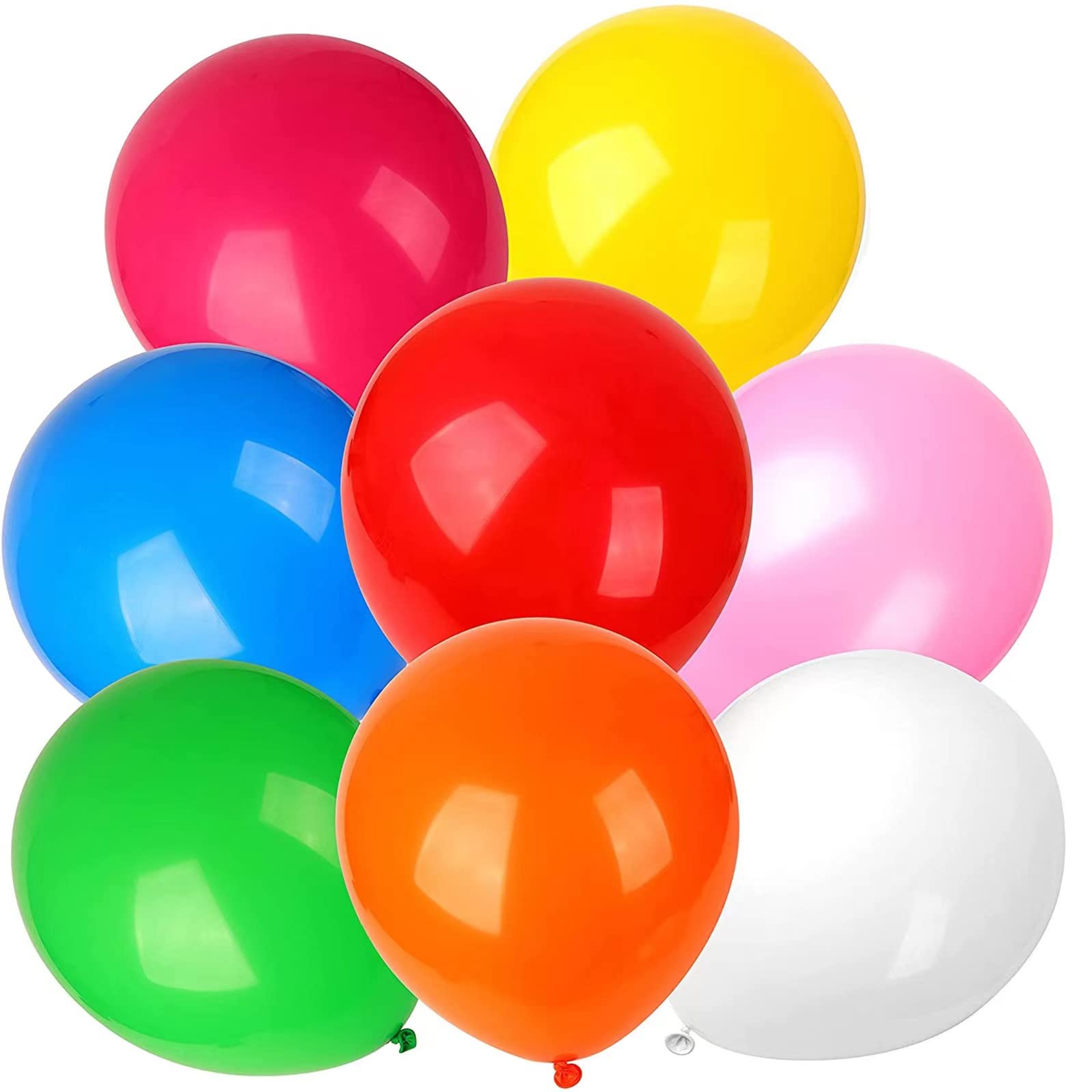 6 Pack 36 Inch Giant Big Extra Large Huge Jumbo Latex Balloons Colourful Luftballons Round Birthday Balloon Ballons Ballon Baloons Baby Shower for Kids Party Decorations Wedding Multi Coloured