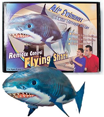 Air Swimmers Remote Control Flying Shark with Extra Balloon Plus Batteries