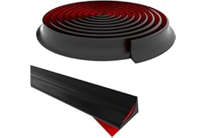 ZIBIAN Shower Threshold Water Dam, Collapsible Shower Water Guard, Self-Adhesive Silicone Waterproof Shower Water Blocker, Shower Splash Guard for Bathroom, Kitchen, Countertop (137inch,Black)