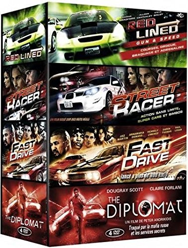 Coffret Action Drive : Red Lined - Gun & Speed + Street Racer + Fast Drive + The Diplomat - Pack