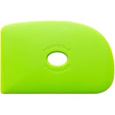 Mudtools Shape 2 Polymer Rib, Green Medium - Throwing Pottery Tool | A workhorse for throwing, smoothing and compressing clay; handbuilding and sculpting too; made in the USA; color code G2