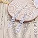 1 Pair Lady's Silver Plated Six-Wire Tassel Long Earrings Dangle Earhook Costume Jewellery