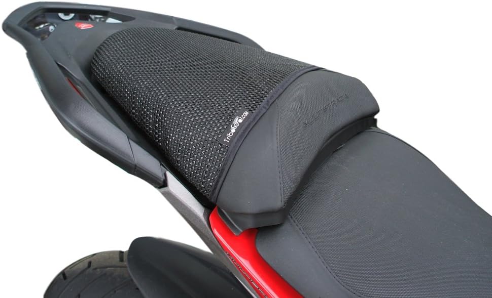 TRIBOSEAT Ducati MULTISTRADA 1200S D AIR (2015-2017) Anti Slip Motorcycle Passenger SEAT Cover Accessory Black