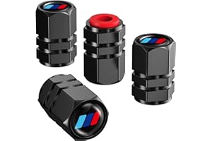 ANNLOYSKY 4PCS Tri-Color Sports Tire Valve Stem Caps, Aluminum Tire Valve Cap Set, Corrosion Resistant, Universal Stem Covers for Cars Trucks Motorcycles SUVs Bikes