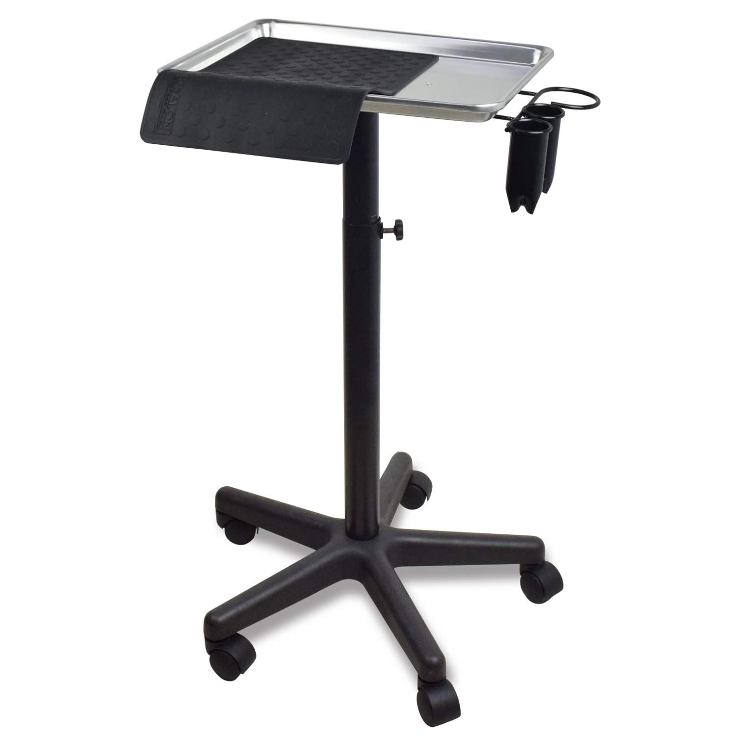 Premium Aluminum Instrument Salon Tray W/Accessory Caddy Tattoo Rolling Tray Station: Beauty