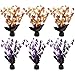 6-Piece Set of Halloween Centerpiece Decorations - Centerpiece Coffee Table Decorations, Dining Table Decorations for Haunted House Events, Spooky Halloween Decor, Orange and Purple