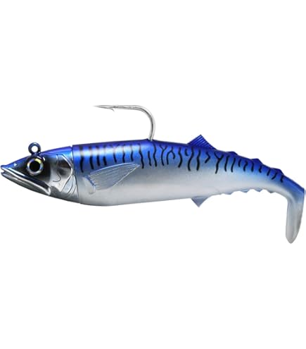 FishLab MAS-10-GM Mackerel Soft Swimbait Super Fast Sinking Green Mackerel 10