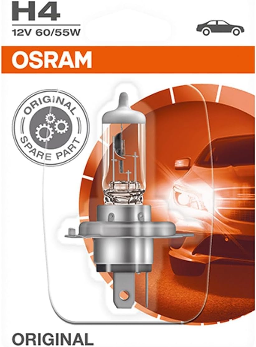 OSRAM ORIGINAL H4 64193-01B 12V 60/55W P43t Halogen Headlamp Bulb