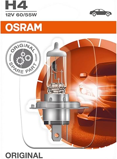 OSRAM ORIGINAL H4 64193-01B 12V 60/55W P43t Halogen Headlamp Bulb