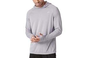 Willit Men's Sun Shirts UPF 50+ Protection Hoodie Rash Guard Shirt SPF UV Shirt Long Sleeve Fishing Outdoor Lightweight