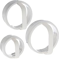 Norpro Biscuit/Cookie Cutters, Set of 3, As Shown