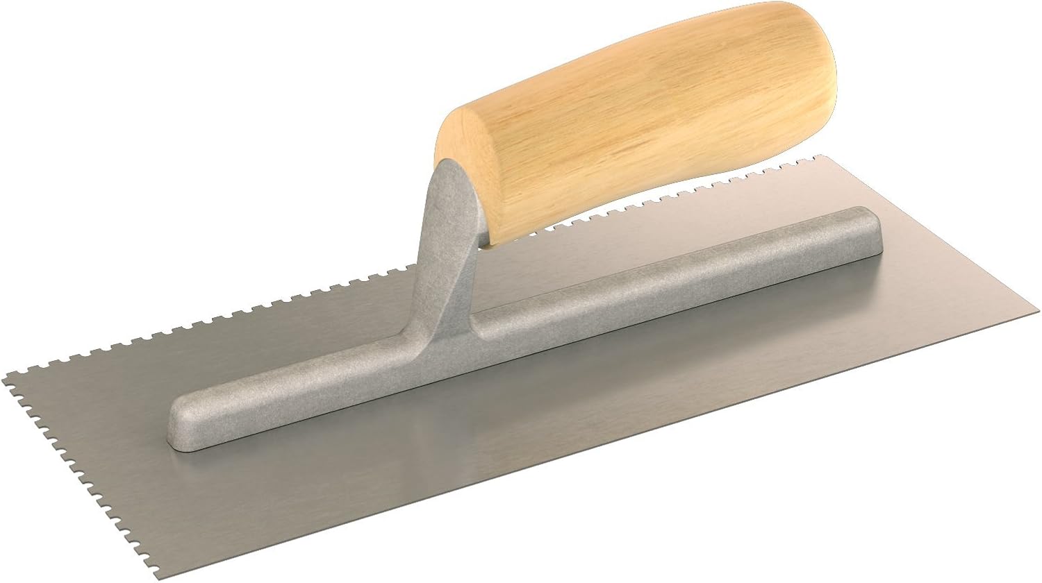 Bon 87 161 Notched Trowel 3 32D X 1 8W X 1 8A U Notch Wood Handle 