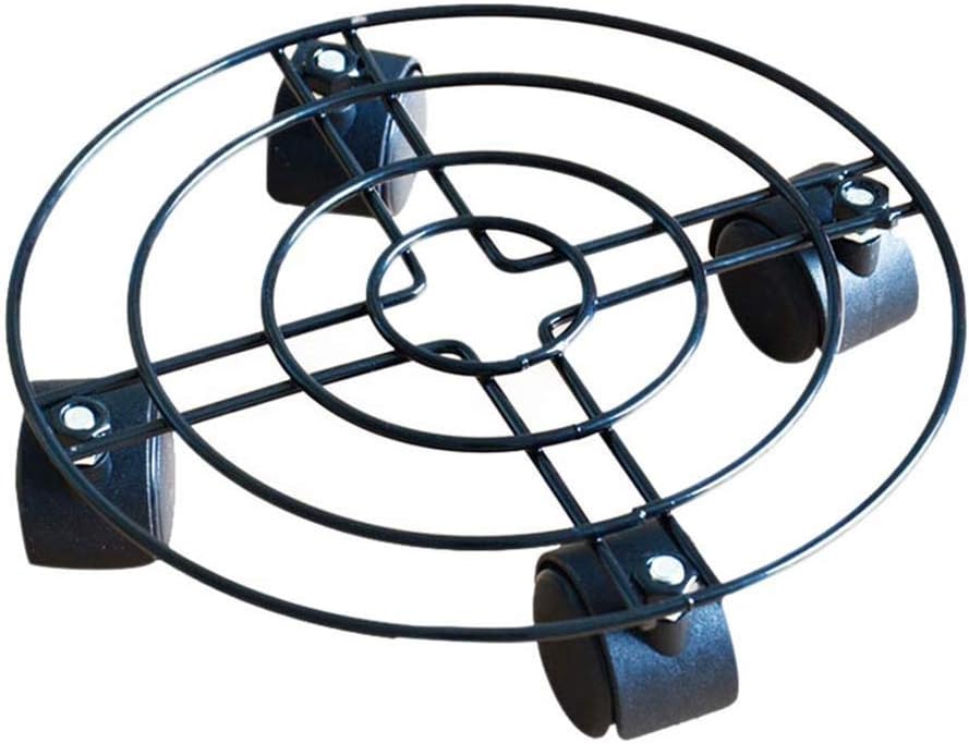 yeehao Indoor Outdoor Plant Caddy With Wheels Heavy Duty Iron Potted Plant Flower Pot Rack Stand Holder
