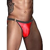 BLESO Men’s Sexy Thong Underwear Full Back Coverage Briefs with U-Pouch Sissy Panties Low Rise Lingerie for Men Femboy Gay