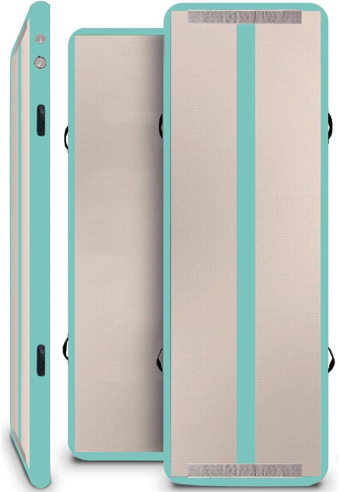 FUNME Inflatable Gym Mat Tumbling Gymnastics Airtrack Mats with Pump for Home Use, Cheerleading, Water, Park and Beach…