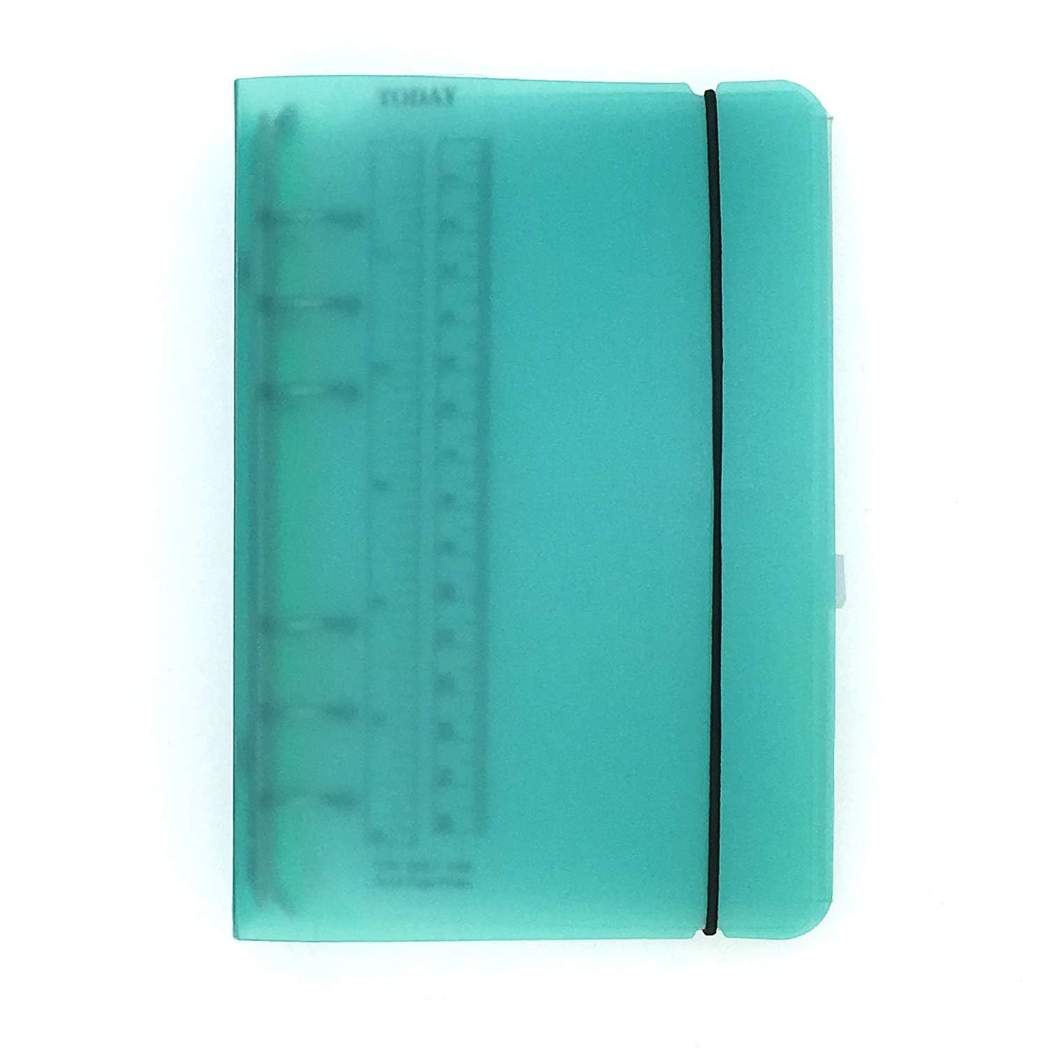 A6/ A5 6-Holes Colorful PP Cover Round Ring View Binder File Folder for Loose Leaf Sheet Protectors/Notebook Refill/DIY Scrapbooking/Binder Cover Protector (Green, A5 Mini Set)