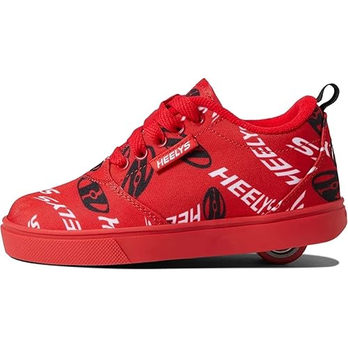 HEELYS Pro 20 Prints (Little Big Kid/Adult) Wheeled Heel Shoe, Red