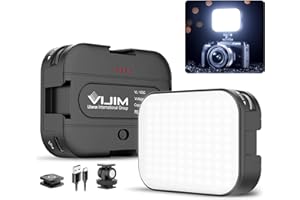 2 Pack VIJIM VL100C Bi-Color LED Video Light on Camera,Mini Rechargeable 2000mAh LED Camera Lights,CRI95+ Dimmable 2500-6500K Ultra Bright Photo and Video Lighting,LED Fill Lamp