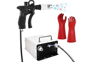 Saladulce Ionizing Air Gun 10KV Antistatic Air Gun Anti Static Ionizer + High Voltage Generator for Industrial Electrostatic Elimination (110V)
