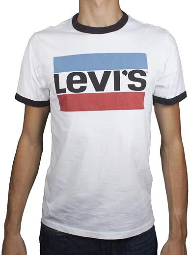t shirt levis bleu homme