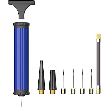 Sweethay Bomba Portátil, Inflador De Fútbol De Plástico, Pelota De Yoga