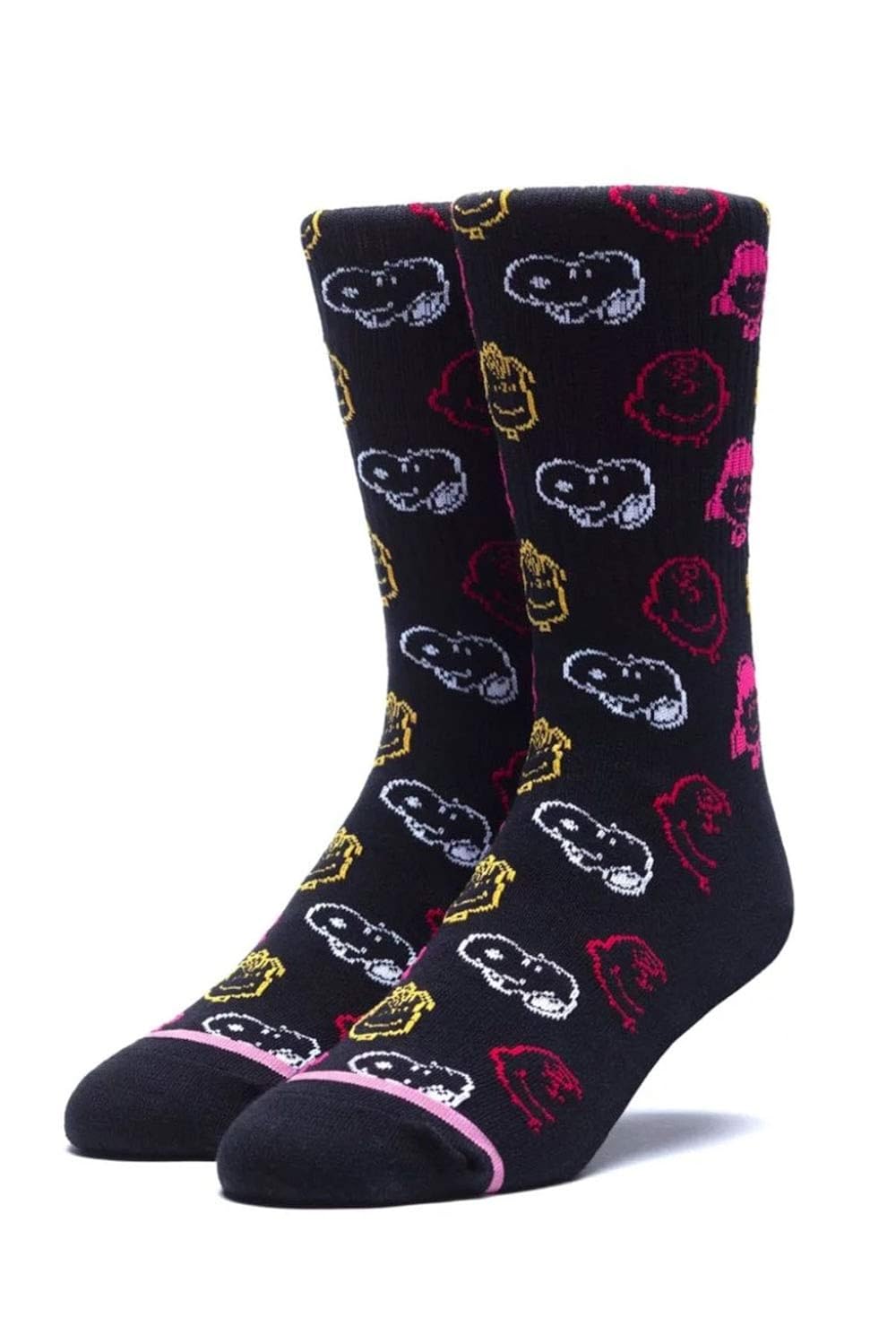 HUF Men's Peanuts Colors Crew Sock, Pink, O/S Amazon.in Clothing