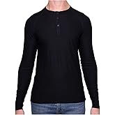 MERIWOOL Men's Base Layer Long Sleeve Henley - Lightweight Merino Wool Thermal