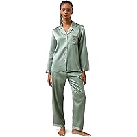 LilySilk Silk Pajamas for Women Pure Full Length Long 22 Momme 100% Mulberry Silk Luxury