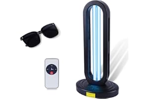 Dailytop UV Light Sanitizer with Ozone,Ultraviolet Light Sanitizer for Room,UVO Lamp with Remote Control,Home Disinfection Device,15/30/60 Minutes Timer