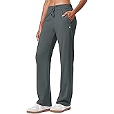 Willit Women's Fleece Lined Pants with Zipper Pockets Winter Thermal Warm Hiking Straight Leg Pants 27"/29"/31"