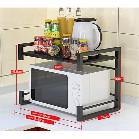 HHRONGJKDMM Estantes de Almacenamiento de Cocina, microondas ...