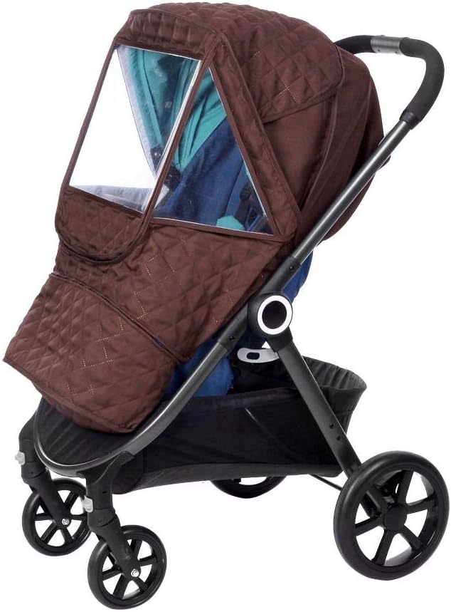 Urnanal Baby Stroller Cover, Universal Size Baby Stroller Rain Cover Stroller Weather Shield, 600D Oxford Thickened Warm Cover, Rainproof Windproof and Snow-Proof
