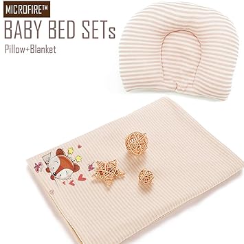 Amazon Com Microfire Baby Pillow For Newborn Infant Head Shaping