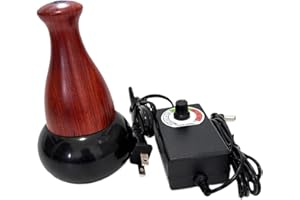 Fhtdhm Moxibustion Apparatus Electric Gua Sha Tool Bianstone Needle Scraping Hot Stone Massage Device Suitable for Acupoint C