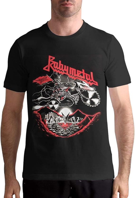 Amazon Co Jp Babymetalベビーメタル Tシャツ メンズ 半袖 メンズ Tシャツ 綿tシャツ 快適な 軽い 柔らかい カジュアル 服 丸首 夏季対応 夏服 服 ファッション小物