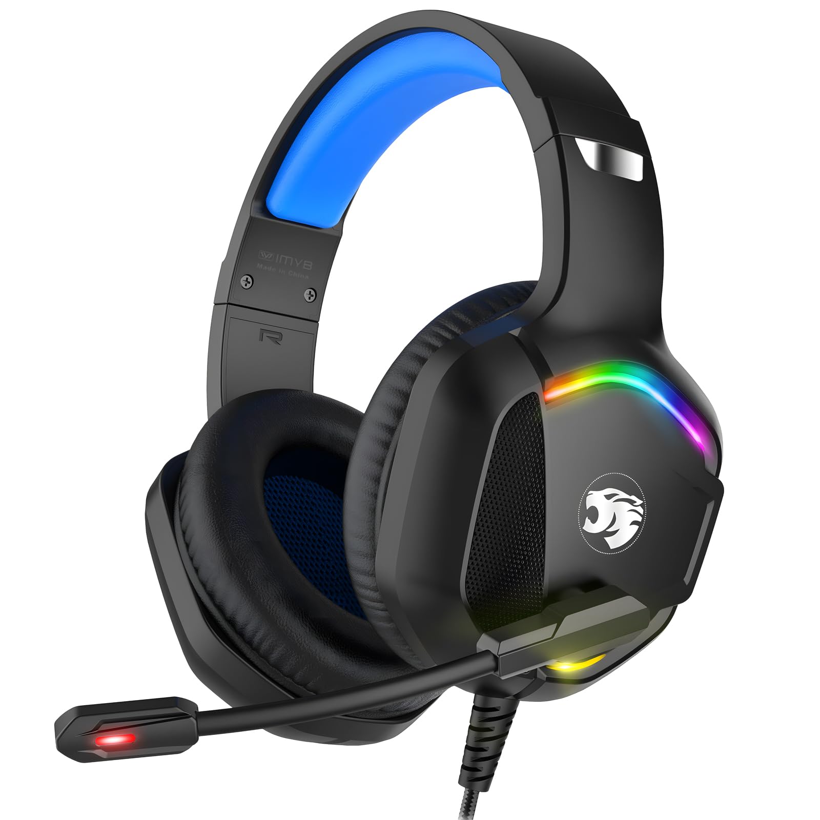 IMYB A36 Gaming Headset with Mic Stereo Headphones for Pc PS5, Xbox
