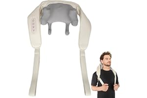 CLMTAS Neck Massager with Heat, Shoulder Massager, Shiatsu Neck and Back Massager, Muscle Pain Relief-Office, Home & Car