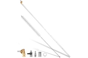 PWACCS Radiator Cleaning Tool, 48" Car Radiator Cleaning Wand, Dual Radiator Pressure Washer Flat Wand for Household Cars, Trucks, RV Radiators, with Quick Couplers & Brush